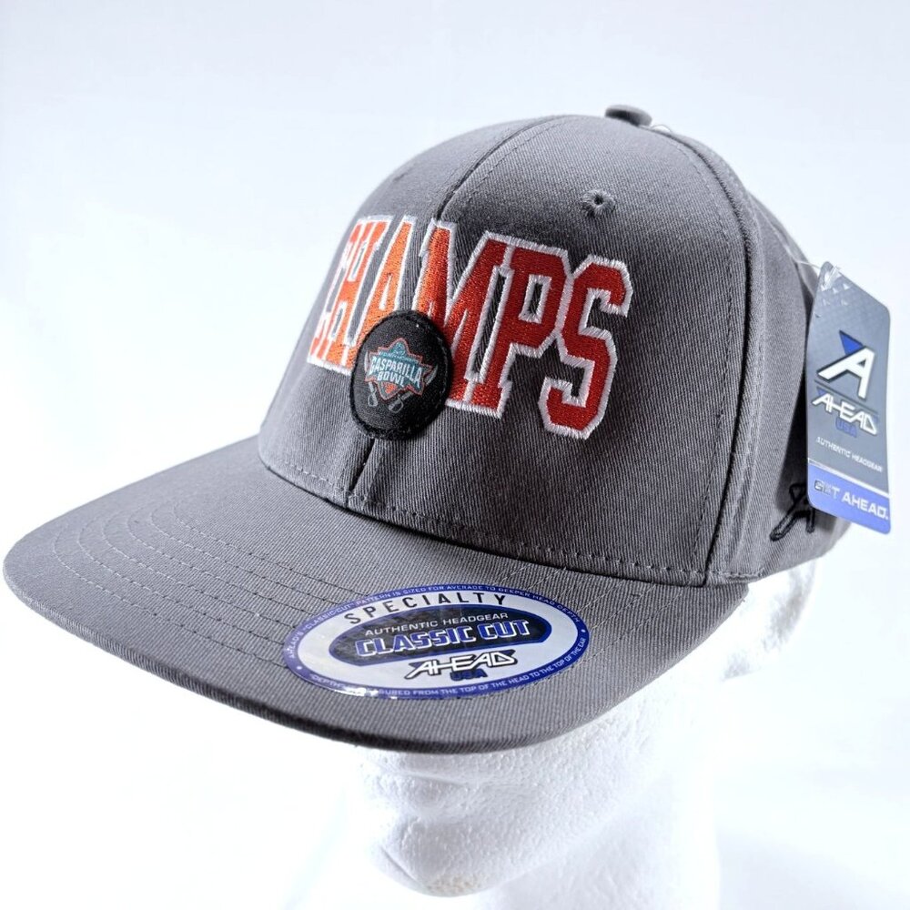 Ahead NCAA Gasparilla Bowl‎ Gray Classic Cut Mens Snapback Baseball Cap Hat NWT